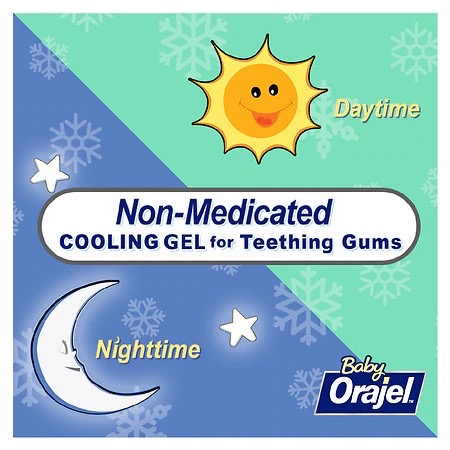 เจลบรรเทาอาการเจ็บปวดขณะฟันขึ้น Baby Orajel Non-Medicated Cooling Gels for Teething