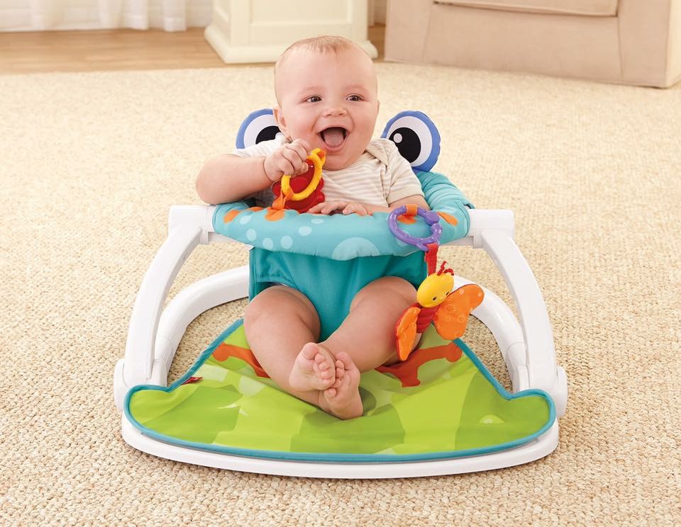 เก้าอี้แสนสนุกเสริมพัฒนาการ Fisher-Price Sit-Me-Up Floor Seat (Froggy Edition)
