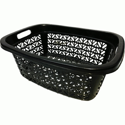 P08111 ตะแกรงเหลี่ยม สีดำ (38*51*19.5 cm) No.242 (ราคาส่งต่อ 1 โหล:12 ใบ: 260 บต่อโหล)