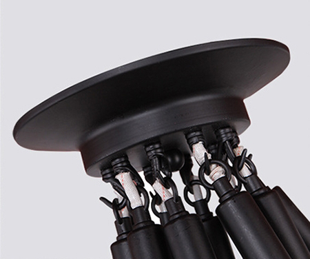 โคมไฟระย้าแขวนเพดานสไตล์วินเทจแบบสายเชือก 10 ดวง [ROP-190814-10]