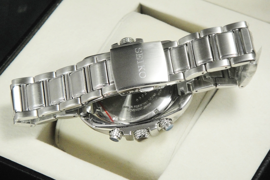 นาฬิกา SEIKO Chronograph 100m Men's ระบบเข็มทิศ จับเวลา หน้าปัดดำ ที่สุดแห่งเทพ