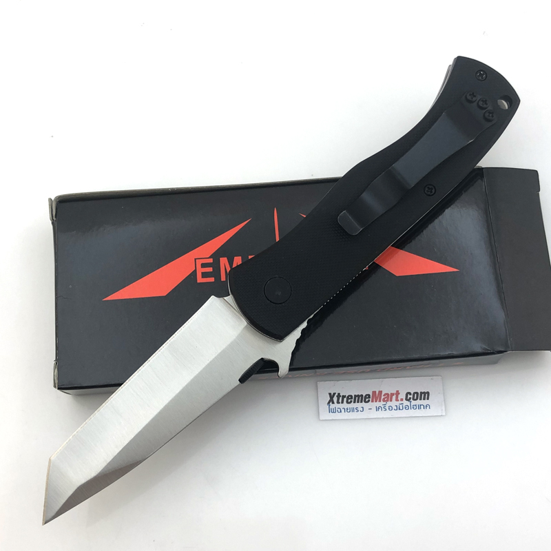 มีดพับ Emerson CQC7 Folding Knife (ใบเงิน), Tactical Knife, Camping Knife, outdoor Tools, 7Cr17Mov Blade material, G10 Handle