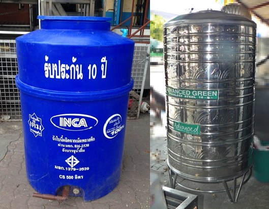 แท้งค์น้ำสแตนเลส 1600 ลิตร