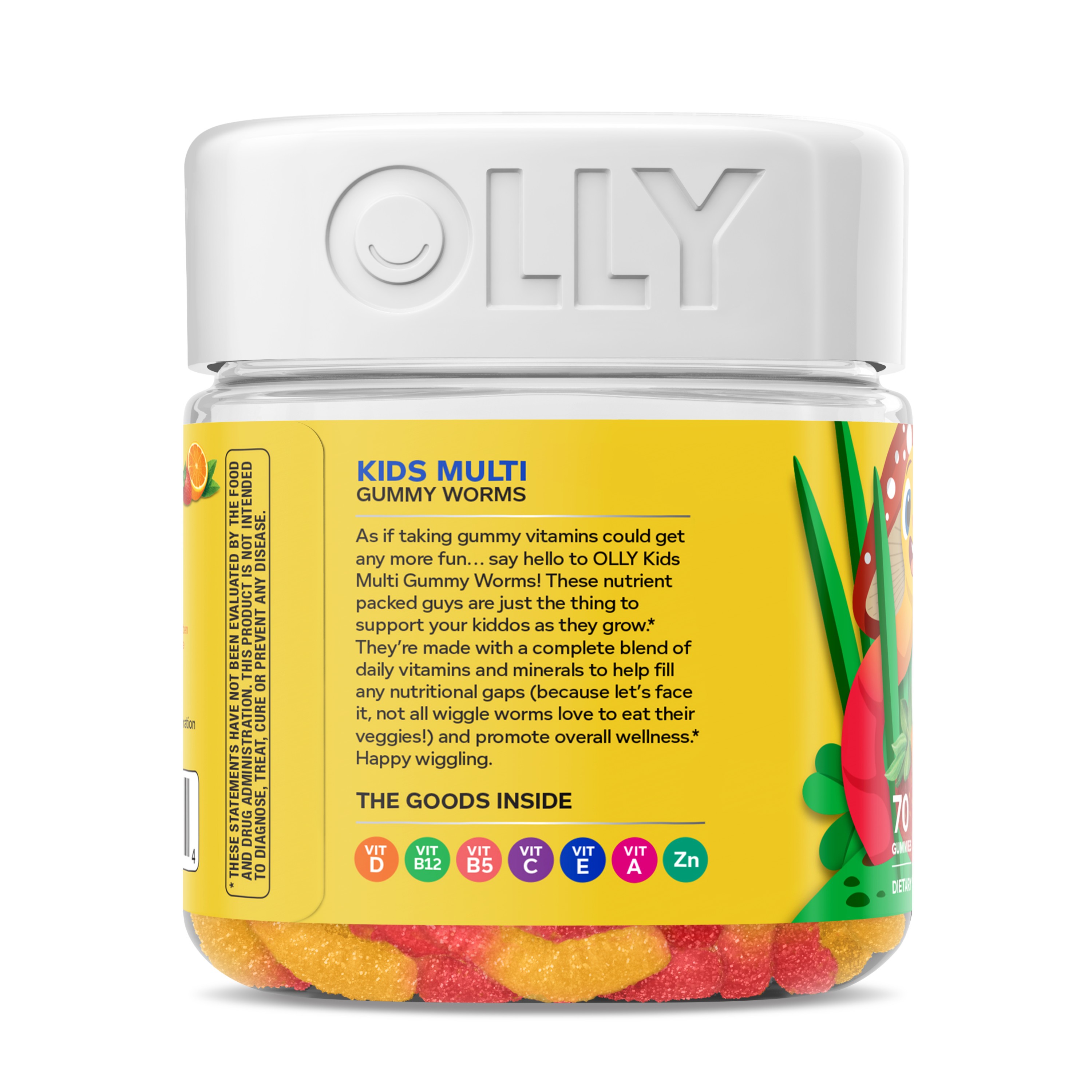 วิตามินรวมชนิดกัมมี่สำหรับเด็ก OLLY Kids Multi Gummy Worms