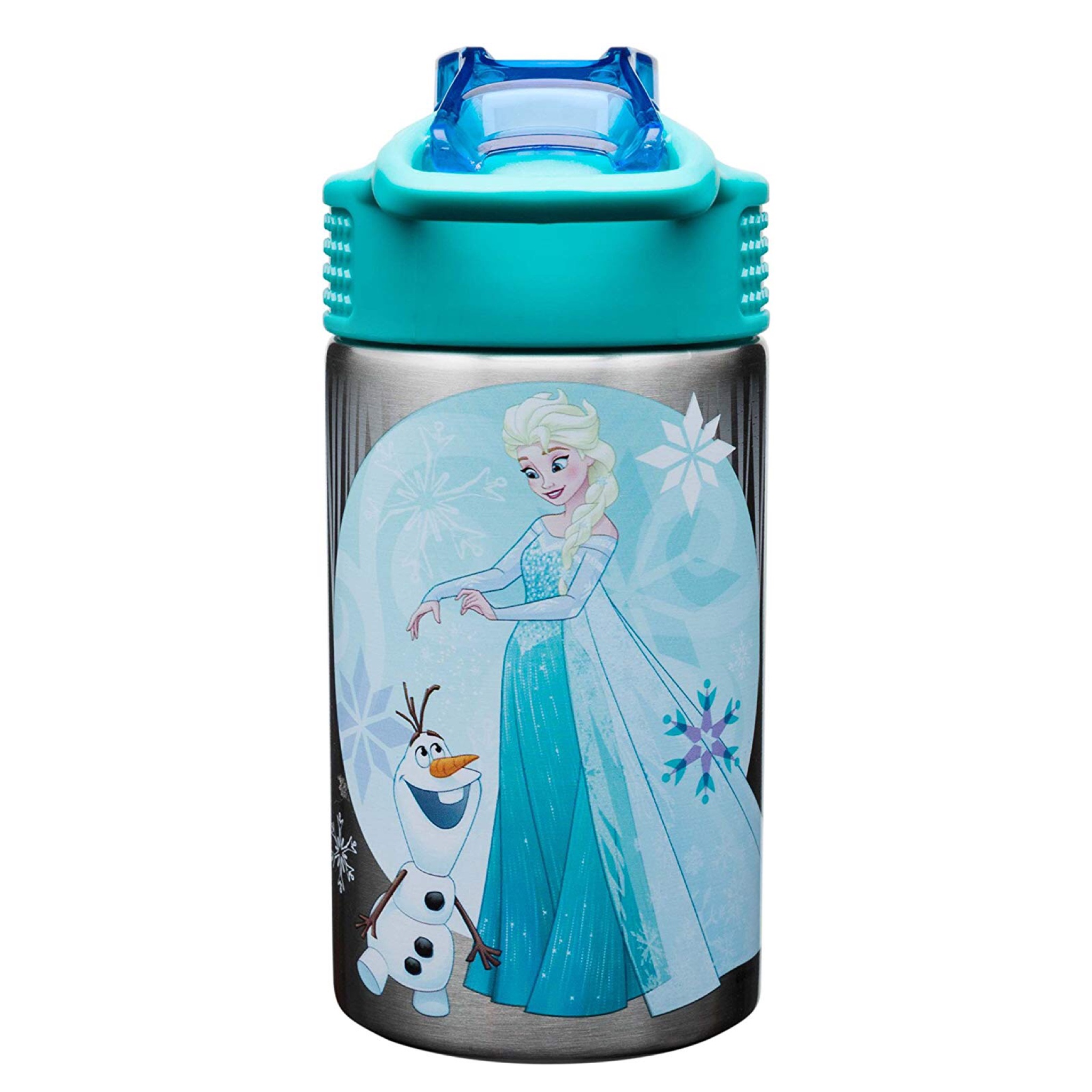 กระติกน้ำสเตนเลสพร้อมหลอดดื่ม Zak! Frozen Stainless Steel Reusable Water Bottle