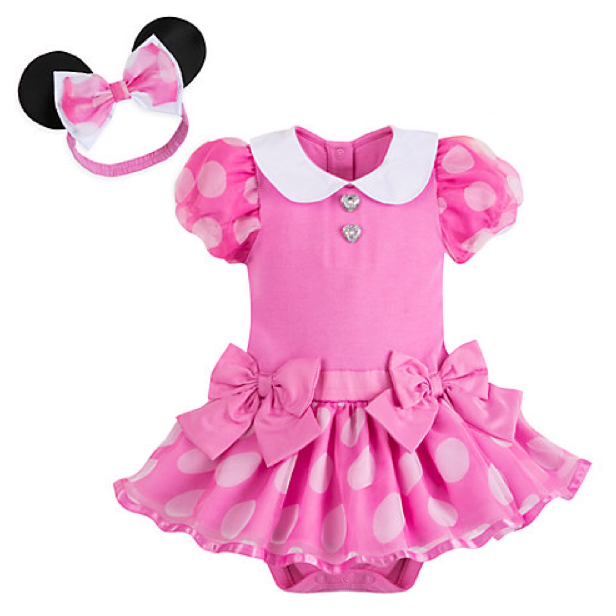ชุดคอสตูมบอดี้สูทเบบี๋สุดน่ารัก Disney Baby Costume Body Suit (Minnie Mouse Pink)