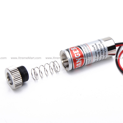 เลเซอร์ 650nm 5mW Focusable Red Line Laser Module Laser
