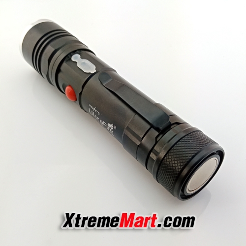 ไฟฉายซูม T6-26 / JX-409 COB 1000Lumens 4 โหมด มีแม่เหล็กด้านท้าย Front & Side Lights Zoomable Tactical LED Flashlight