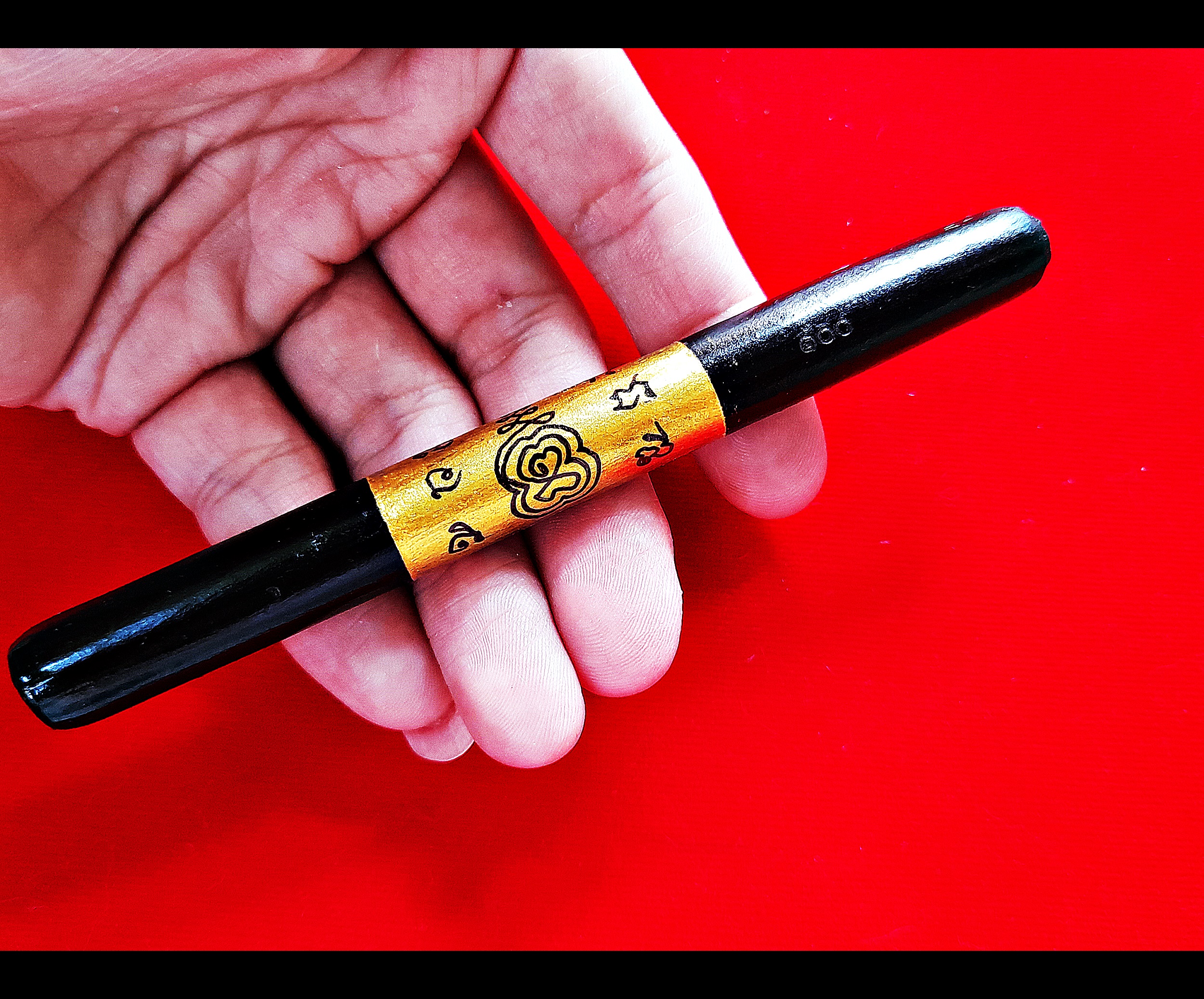 ตะกรุดโภคทรัพย์ หลวงพ่อกวย (ขนาด5นิ้ว) พอกผงว่านลงรัก จารยันต์ ปี2565 #รับประกันแท้ - (ปลุกเสกพิธีเดียวกับเหรียญทรงเสมา หนุมาน4กร)