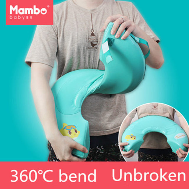 ห่วงยางสวมคอสำหรับทารกและเด็กเล็ก Mambo Baby Safety Swimming Neck Ring (Blue)