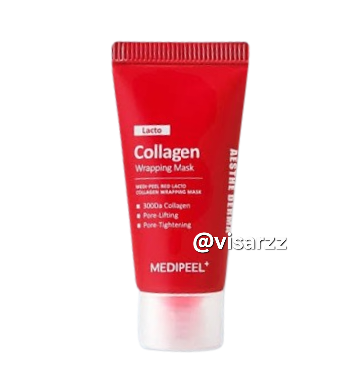 (Tester 15mL) Medi-Peel Red Lacto Collagen Wrapping Mask มาส์กลอกหน้าคอลลาเจน เพื่อผิวอ่อนเยาว์ กระชับ กระจ่างใส