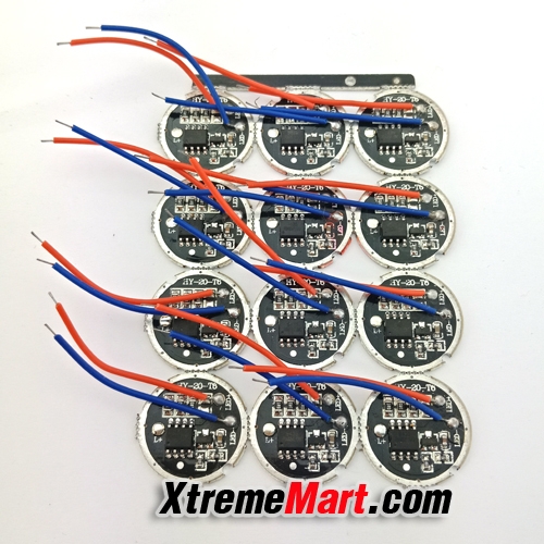 วงจรไฟฉาย ขนาด 20mm Q5/XML/XML2/XPL LED Driver 3 โหมด (ชิ้นละ)