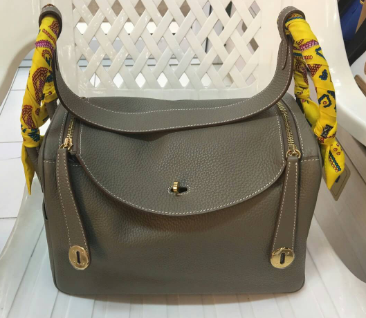 กระเป่า hm lindy togo leather 30 cm สีเทาน้ำตาล etoupe และสีอื่นๆ