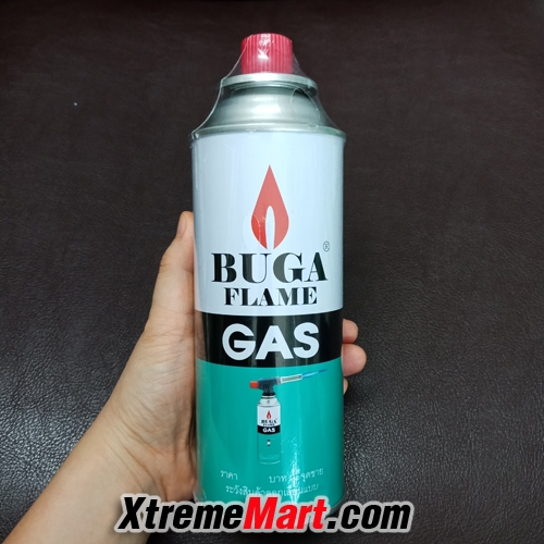 แก๊สบูก้า แก๊สกระป๋อง BUGA FLAME GAS สำหรับช่างทอง งานโลหะ งานแก้ว งานเบิร์นอาหาร