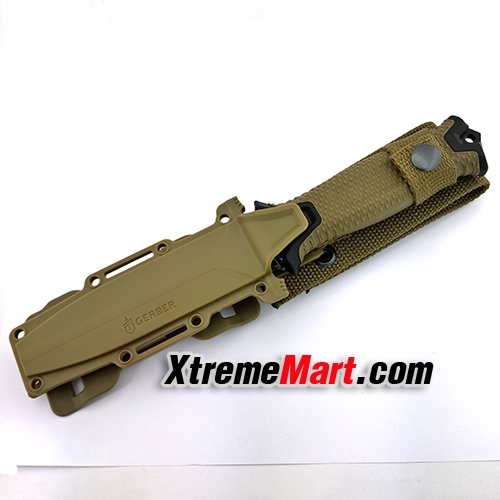 มีดพก Survival Knife GERBER Strong Arm Fixed Blade Stainless Steel (สีเขียว)