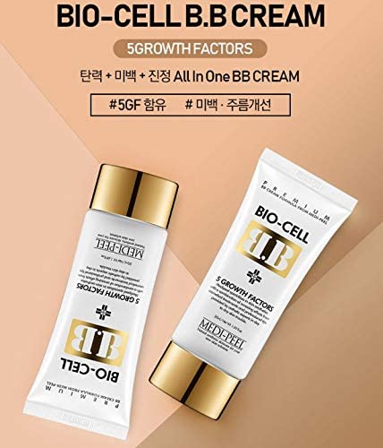 Medi-Peel Bio-Cell BB Cream 50mL เมดิพีล บีบีครีมเนื้อบางเบา ปรับสภาพผิวให้กระจ่างใส พรางริ้วรอยอย่างเป็นธรรมาชาติ พร้อมให้การบำรุงด้วย Peptide 5 ชนิด