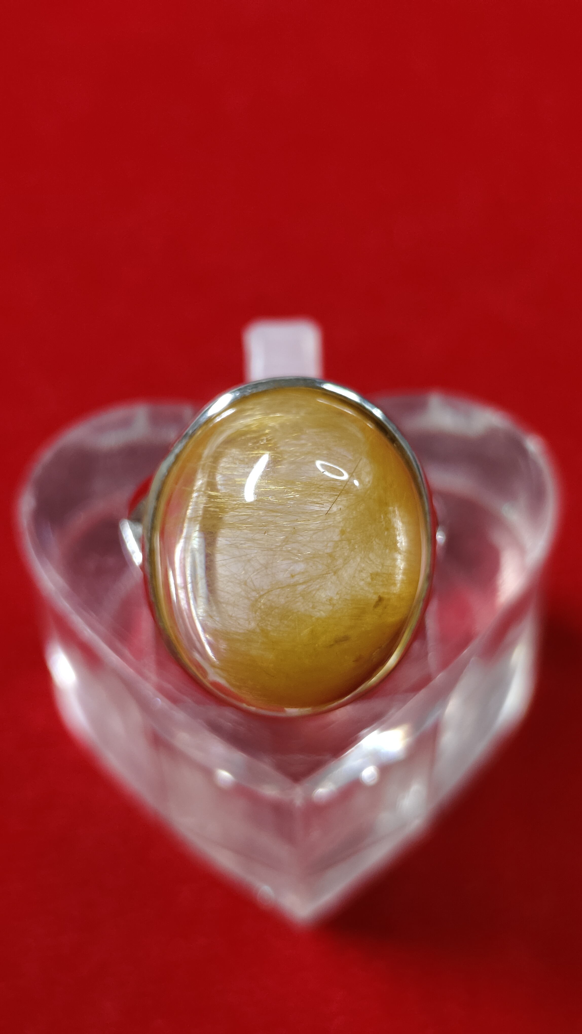 #แหวนไหมทองแก้ววิตูลขนทราย รหัสR-0091