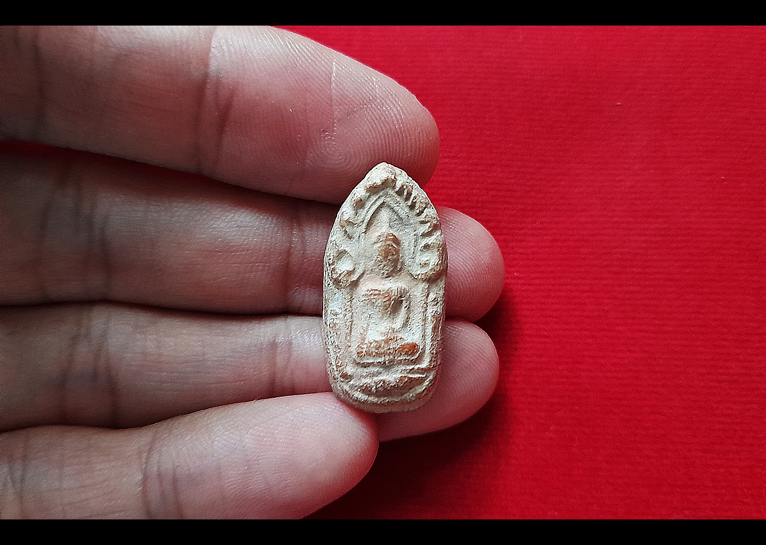 พระขุนแผน เนื้อดิน พิธีจตุรพิทพรชัย ปี2518 (#รับประกันแท้) - ทัน หลวงพ่อกวย วัดโฆสิตาราม ร่วมปลุกเสก