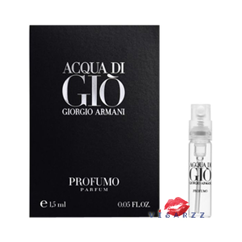Giogio Armani Acqua Di Gio Profumo 1.5mL น้ำหอมสำหรับคุณผู้ชายที่ได้รับแรงบันดาลใจ จากเกาะภูเขาไฟ เมื่อลาวาร้อนแรงไหลผ่านหาดทรายจนเป็นสีดำสนิท