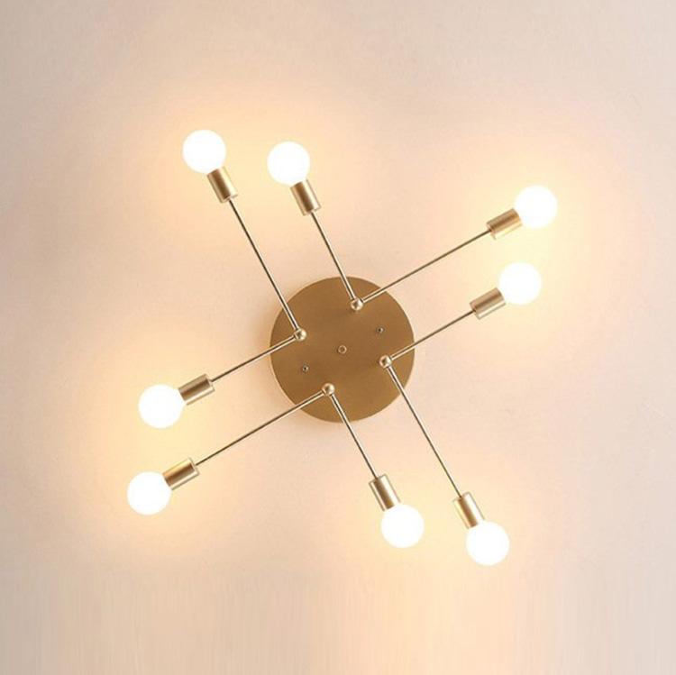 โคมไฟติดเพดานสำหรับเพดานต่ำก้านเหล็กฐานกลมสไตล์โมเดิร์น [DYG01]