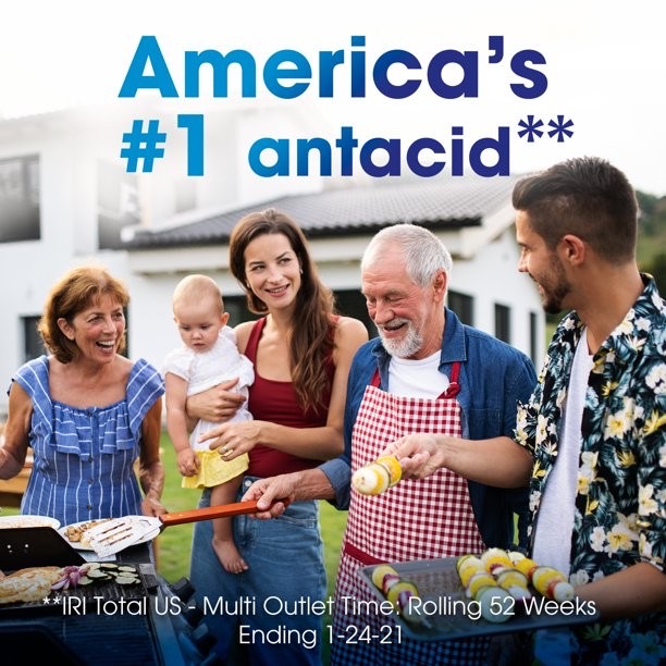 เม็ดเคี้ยวบรรเทาอาการกรดไหลย้อน TUMS Antacid Ultra Strength 1000 - Assorted Berries (72 Chewable Tablets)