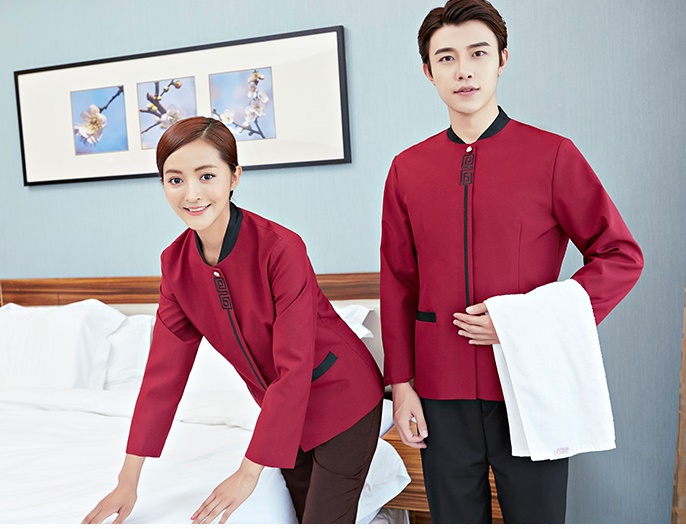 D6203002 เสื้อพนักงานโรงแรม เสื้อแม่บ้าน เสื้อพ่อบ้าน เบลล์ D6203002 สีภาพ L-4XL