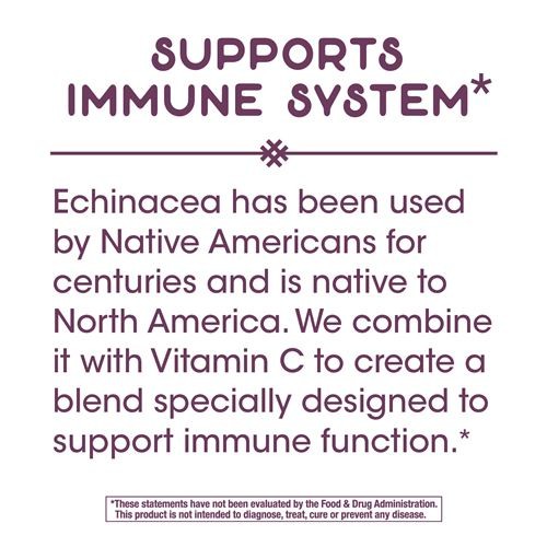 วิตามินเสริมภูมิคุ้มกันสำหรับเด็กโตและผู้ใหญ่ Nature's Way Premium Blend Echinacea & Vitamin C