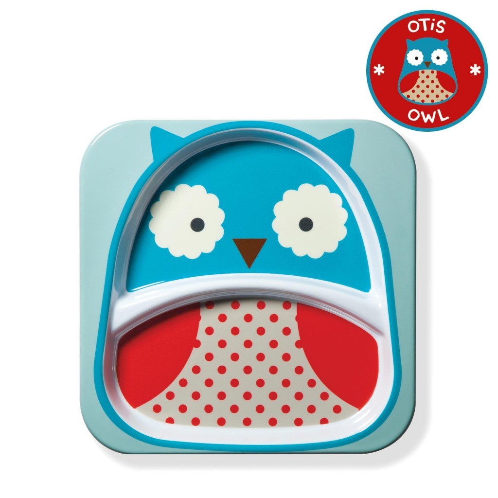 จานอาหารแบ่ง 2 ช่องสำหรับเด็ก Skip Hop รุ่น Zoo Plate (Owl)