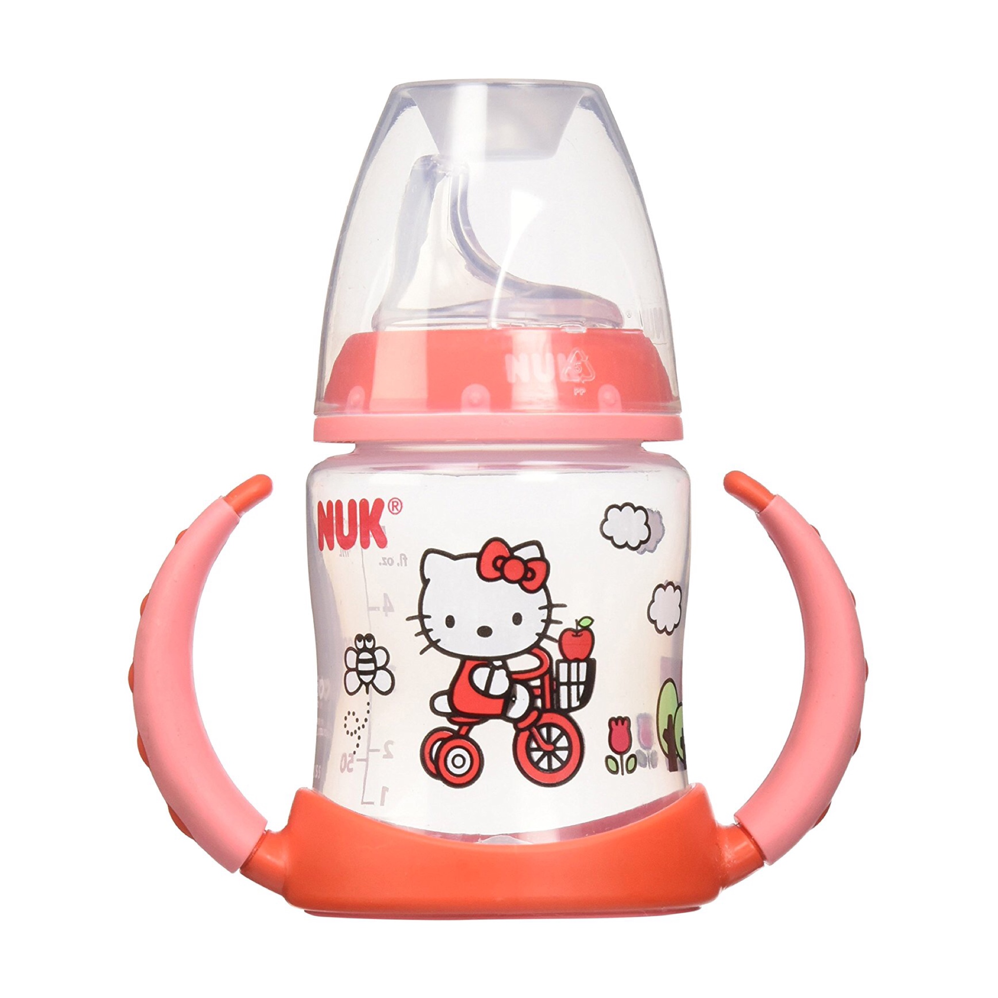 ถ้วยหัดดื่มปลอดสารพิษ Nuk 5-oz Learner Cup (Hello Kitty - Red)