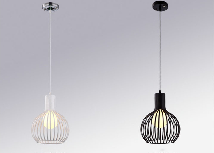 โคมไฟเหล็กดัดโมเดิร์นทรงกลม