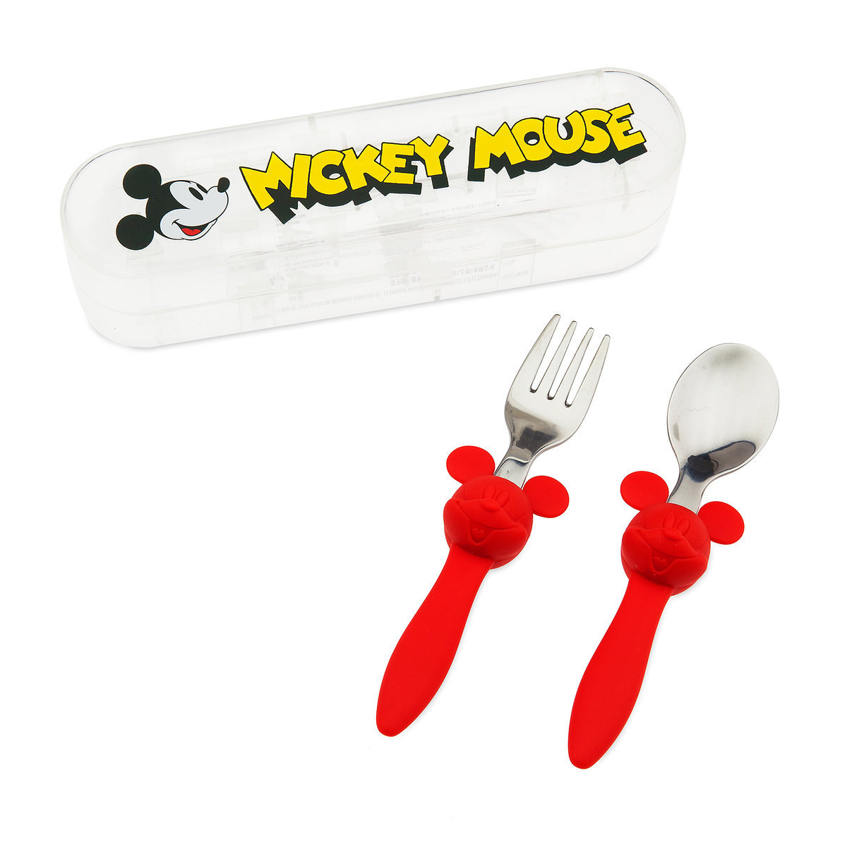 ชุดช้อนและส้อมพร้อมกล่องบรรจุสำหรับเด็ก Disney Mickey Mouse Eats Flatware Set for Kids