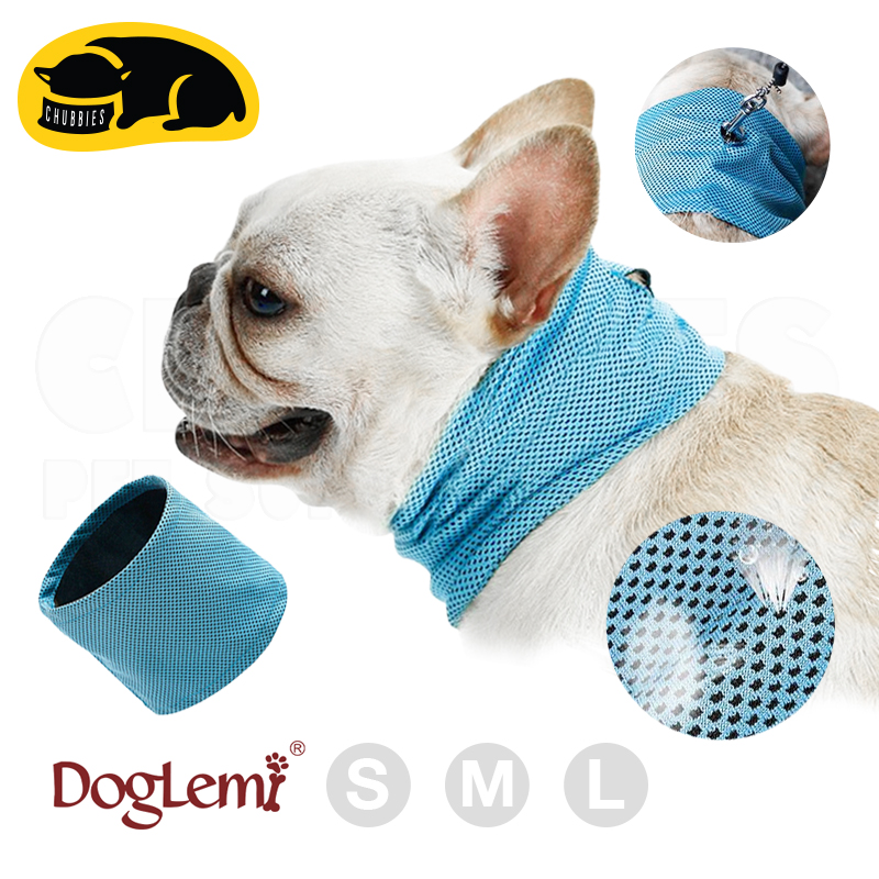 C70 ปลอกคอทำความเย็น ระบายความร้อนแบบสัมผัส ปลอกคอสัตว์เลี้ยง DogCoolingBandana ป้องกันโรคลมร้อน (Heatstroke)