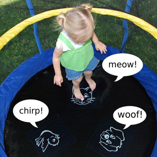 แทรมโพลีนเด้งดึ๋งแสนสนุก Skywalker Bounce-N-Learn Trampoline 55" Round