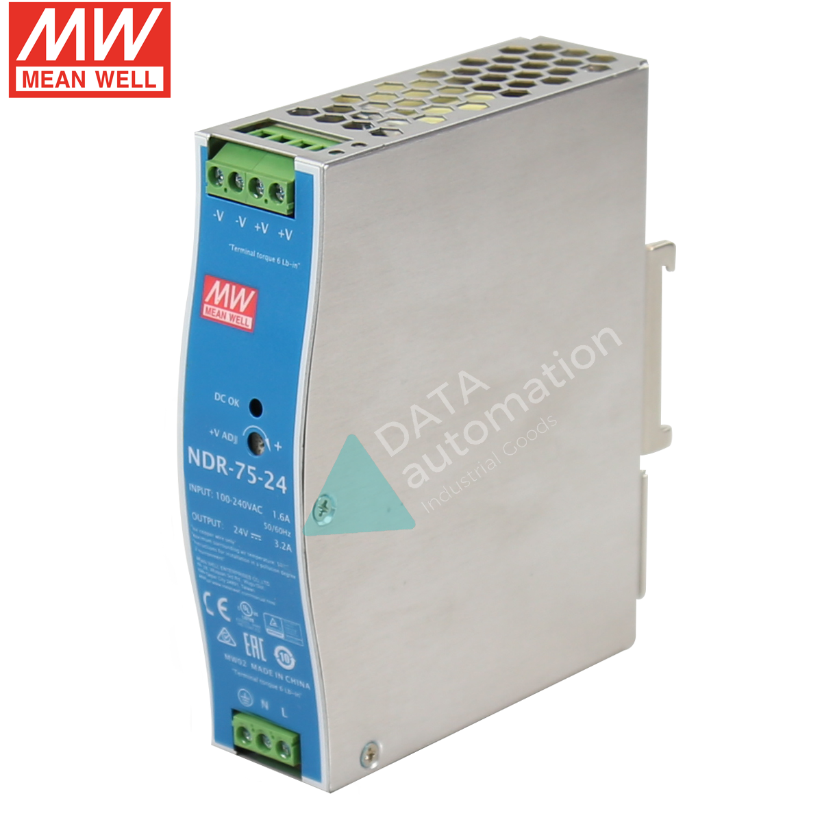 Meanwell สวิทชิ่งเพาเวอร์ซัพพลาย 24V NDR-Series 75W/120W/240W Input 220VAC