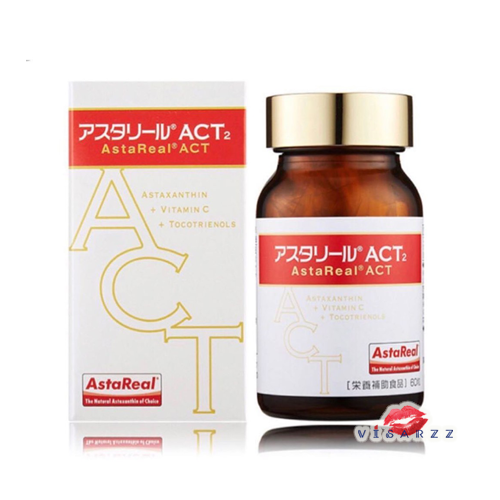 (ลอตใหม่ Exp.04/23) AstaReal ACT2 60 เม็ด รุ่นใหม่ล่าสุด เพิ่มปริมาณสาหร่ายแดง ที่สุดของการต้านอนุมูลอิสระ Astaxanthin เพื่อความอ่อนเยาว์ และลดริ้วรอยแห่งวัย สำเนา