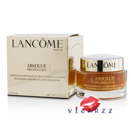 (Tester Size จริงลด 60%) Lancome Absolue Precious Cells Nourishing And Revitalizing Rose Mask 75mL สูตรลับผิวเปล่งออร่าจากกลีบกุหลาบ เจลมาสก์หน้าเข้มข้น เปี่ยมด้วยคุณค่าจากกลีบกุหลาบ