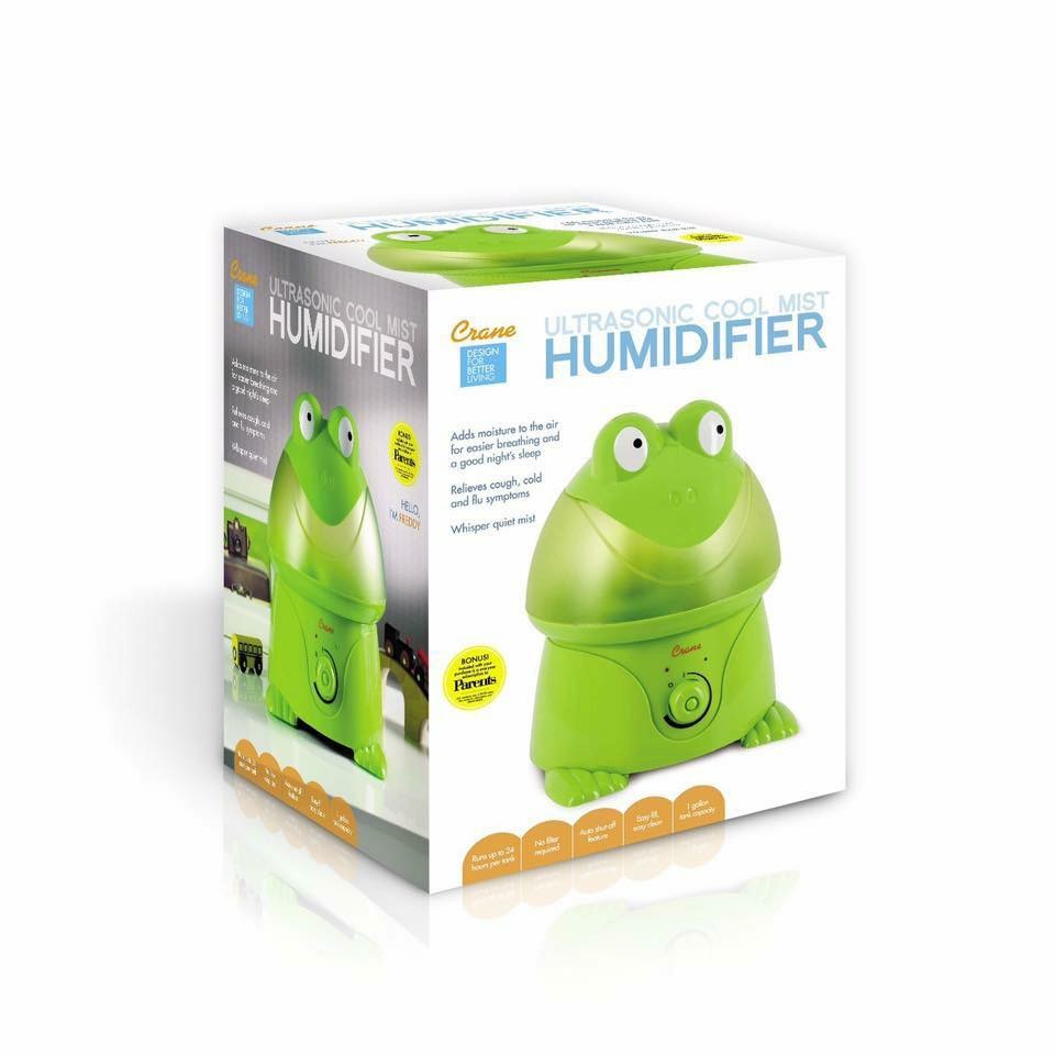 เครื่องสร้างความชื้นในอากาศ Crane USA รุ่น Adorable Ultrasonic Cool Mist Humidifier (Freddy the Frog)