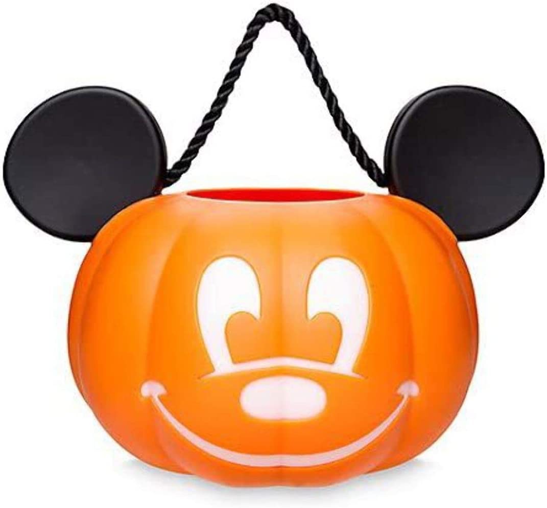 ถังเอนกประสงค์สำหรับบรรจุขนม ShopDisney Mickey Mouse Jack-o'-Lantern Light-Up Treat Bucket