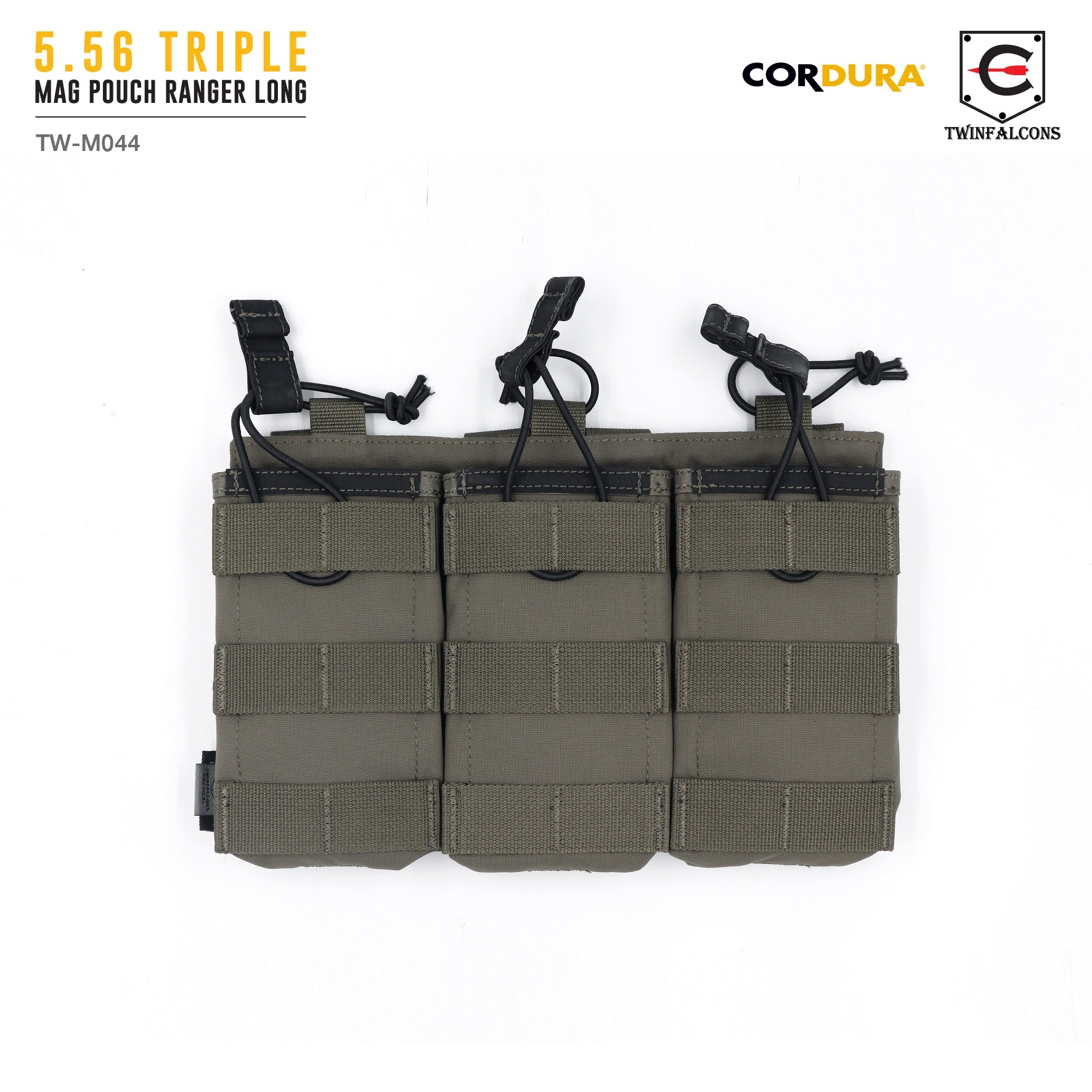 ซองแม็กกาซีน 5.56 Triple Mag Pouch Ranger Long ( Twinfalcons ) [ TW-M044 ] (K0730)