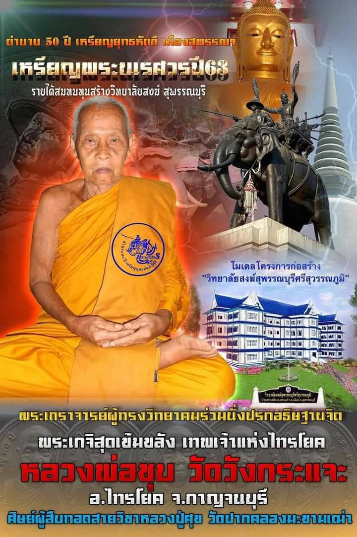 รูปหล่อ พระนเรศวร ทรงช้าง ออกศึก เนื้อทองเหลือง ปี2563