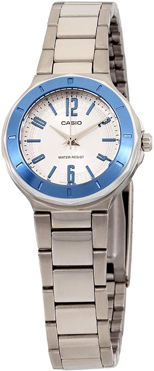 Karnvera Shop นาฬิกาข้อมือผู้หญิง Casio Quartz Movement Silver Dial Ladies Watch LTP-1367D-7ADF (สินค้าราคาพิเศษ ไม่มีกล่อง)