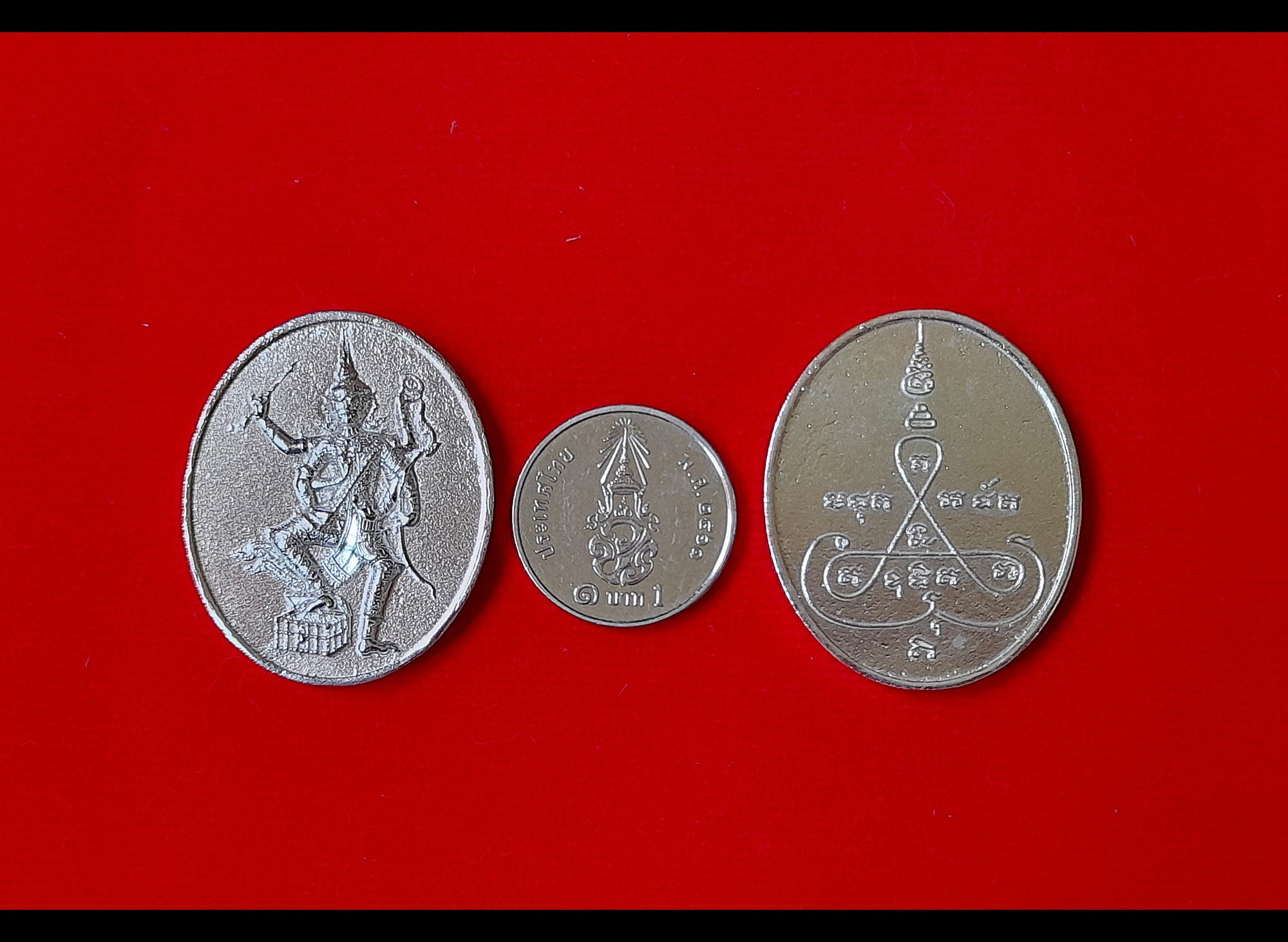 เหรียญ ท้าวเวสสุวรรณ 6กร เนื้อเงินแท้ ปี2564 (หล่อโบราณ) #รับประกันแท้