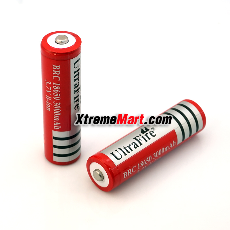 แบตเตอรี่ชาร์จ Li-ion Ultrafire BRC 18650 3.7V 3000mAh (ราคาต่อก้อน)