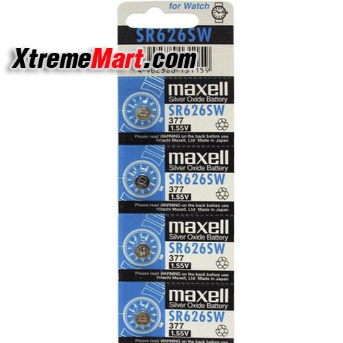แบตเตอรี่กระดุม Maxell SR626SW 1.55V (ก้อนละ)