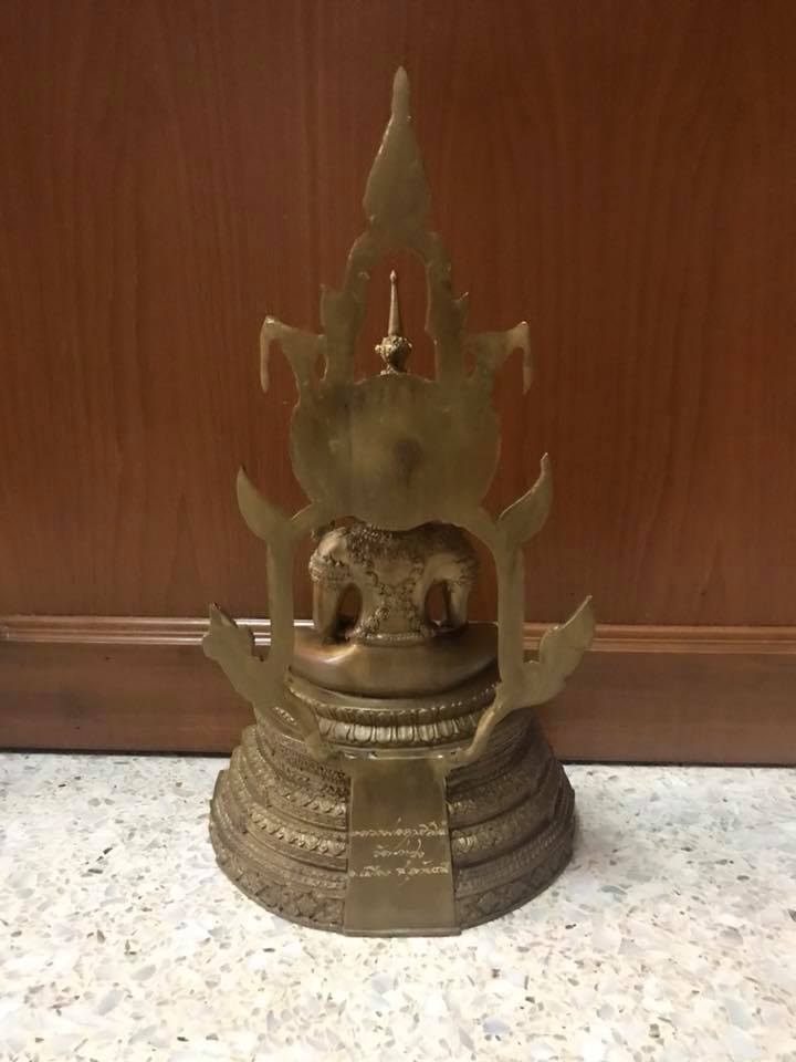 รูปหล่อ พระพุทธรูป ปางพระจักรพรรดิ์ (หน้าตัก5นิ้ว สูง16นิ้ว) เนื้อโลหะทองเหลือง