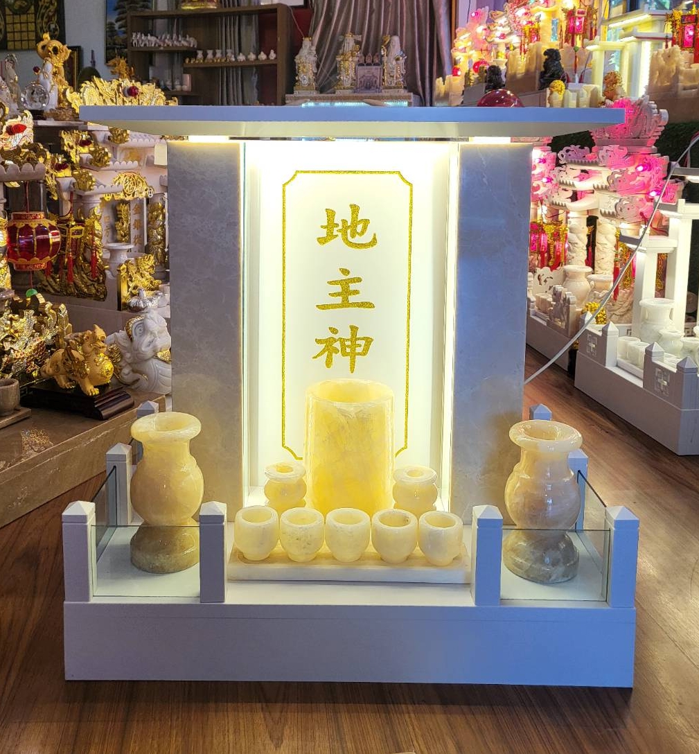 ศาลเจ้าที่หินอ่อนขาวทรงโมเดิร์น ขนาด27นิ้ว