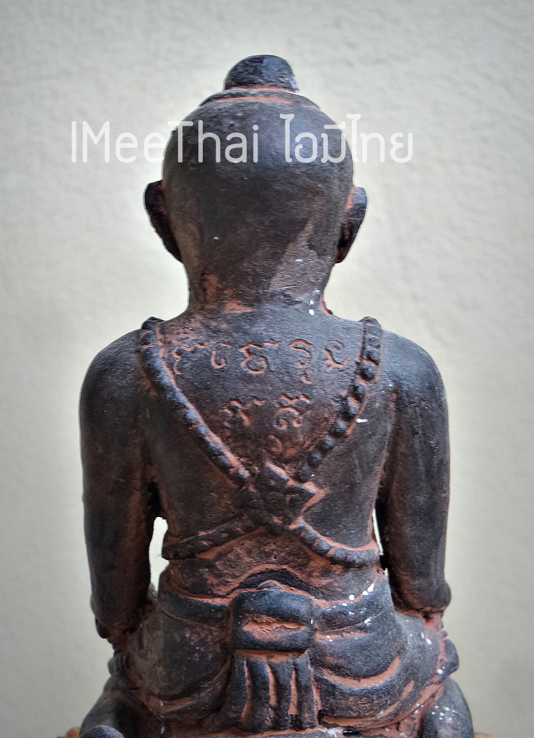 รูปหล่อ กุมารขี่ชะมด เนื้อโลหะ หลวงพ่อเอิบ วัดซุ้มกระต่าย