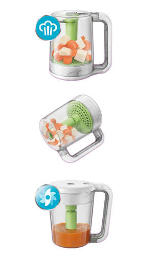 เครื่องนึ่งและบดปั่นอาหาร Philips Avent 2-in-1 Food Steamer and Blender