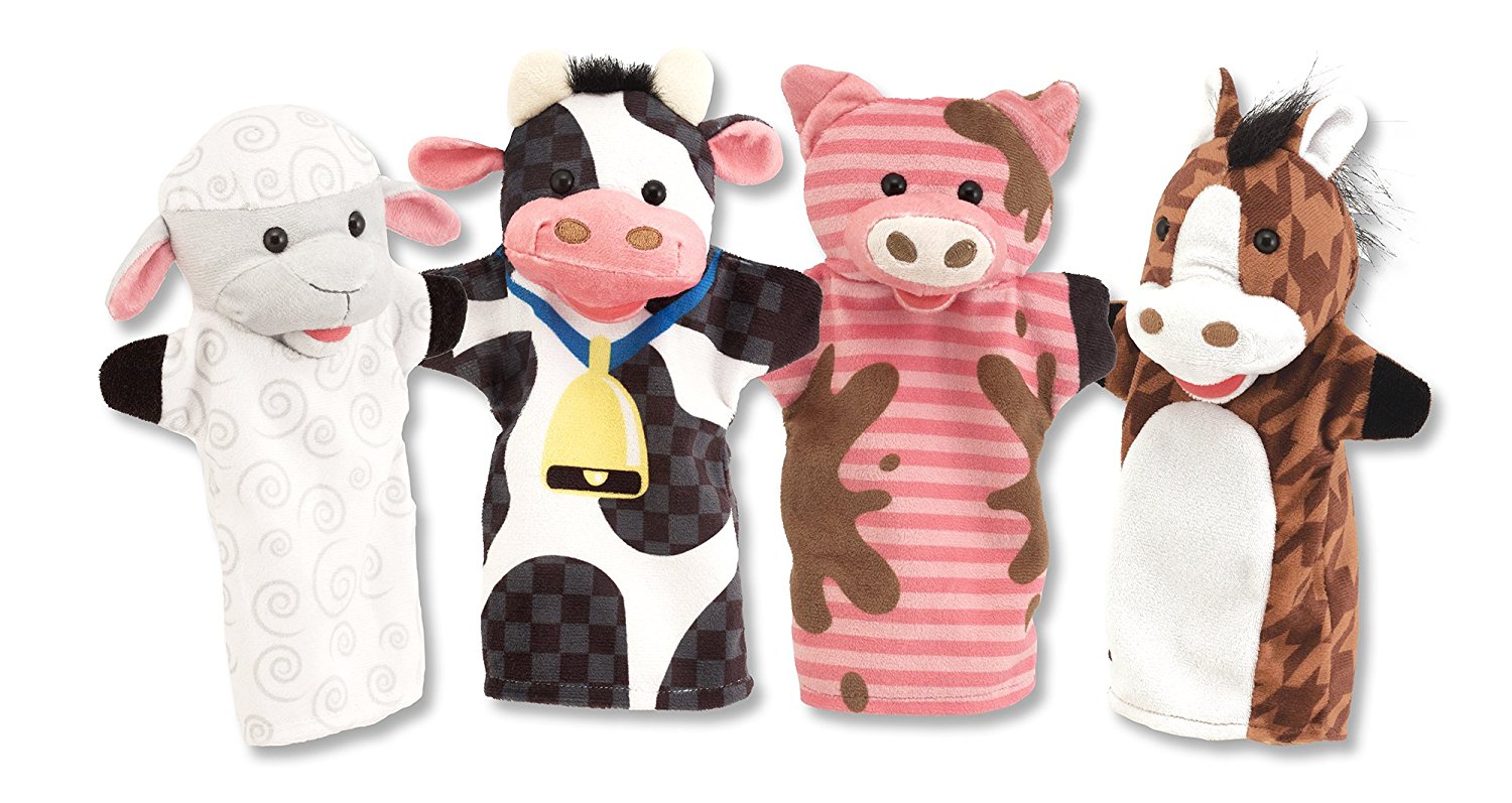 ชุดตุ๊กตาหุ่นมือ Melissa & Doug Hand Puppets (Farm Friends)