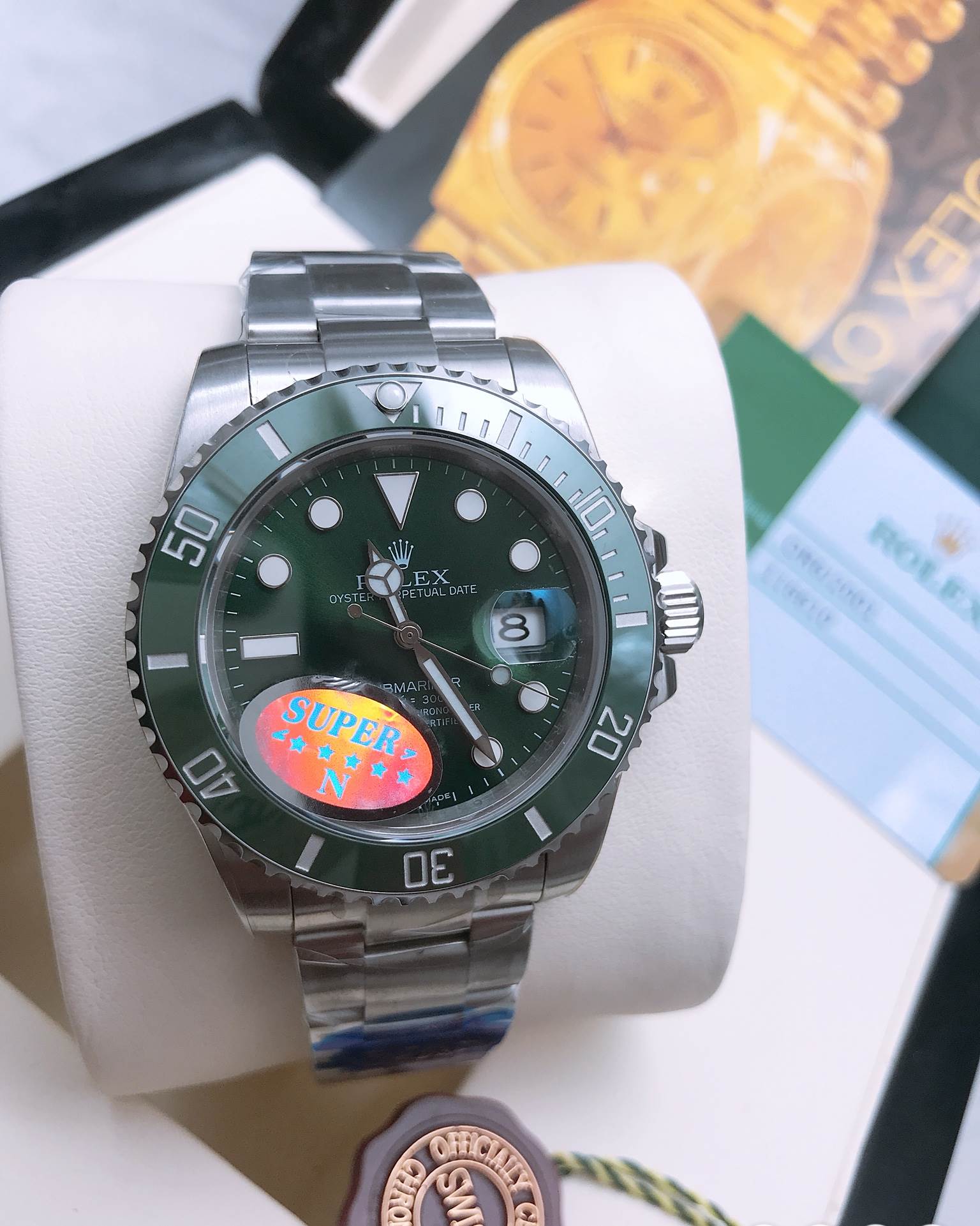 Rolex Submariner Green Swiss Grade งานสวิส ลงเครื่อง ETA2824